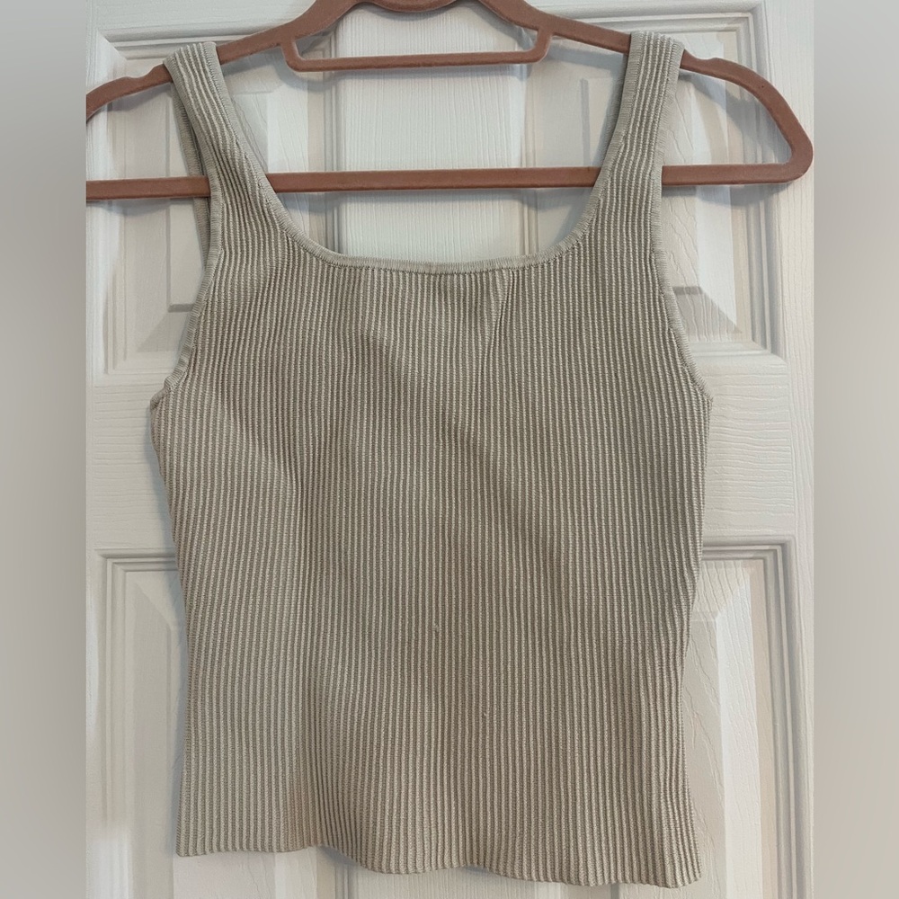 Aritzia beige contour top